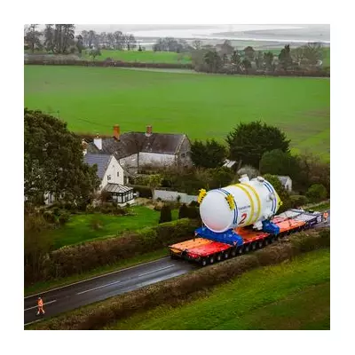 Second 500-Tonne Nuclear Reactor Arrives at Hinkley Point C in Somerset