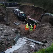 Narrow Boat 'Pacemaker' Refloated After Shropshire Canal Bank Collapse