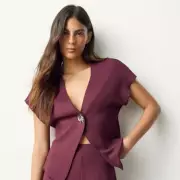 Next's Burgundy Spring Co-ord Sells Fast as Shoppers Praise Versatile Outfit