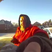 Royal Mail Trolley Takes Icy Plunge in Nottingham as Postman Gives Chase