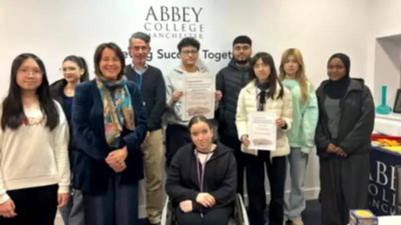Abbey College Manchester Students Raise £1,257 for Charity in Entrepreneurial Challenge