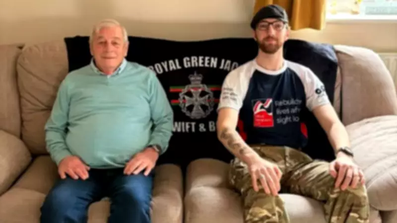 Army Soldier Runs First Marathon to Support Blind Veterans Charity Helping His Grandfather
