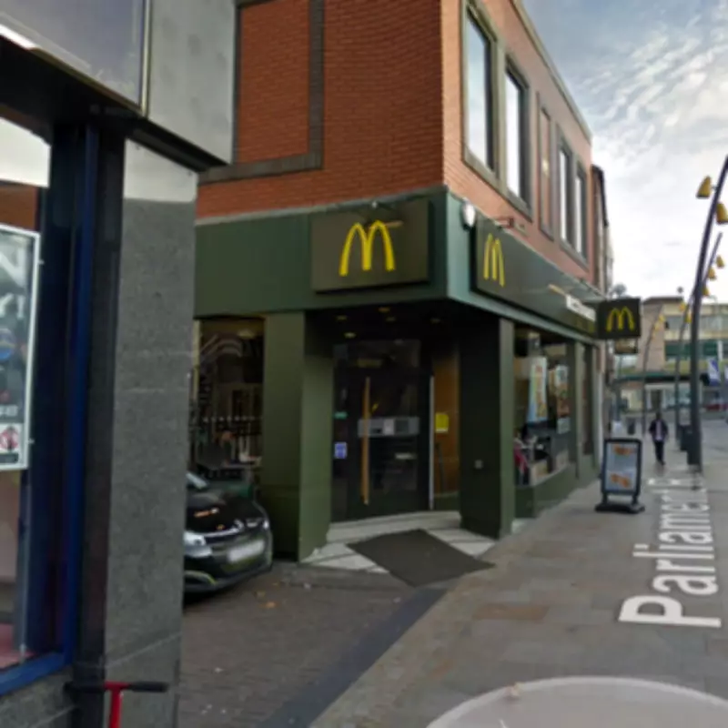 Bare-Chested Knifeman Terrorizes McDonald's Diners in Hanley