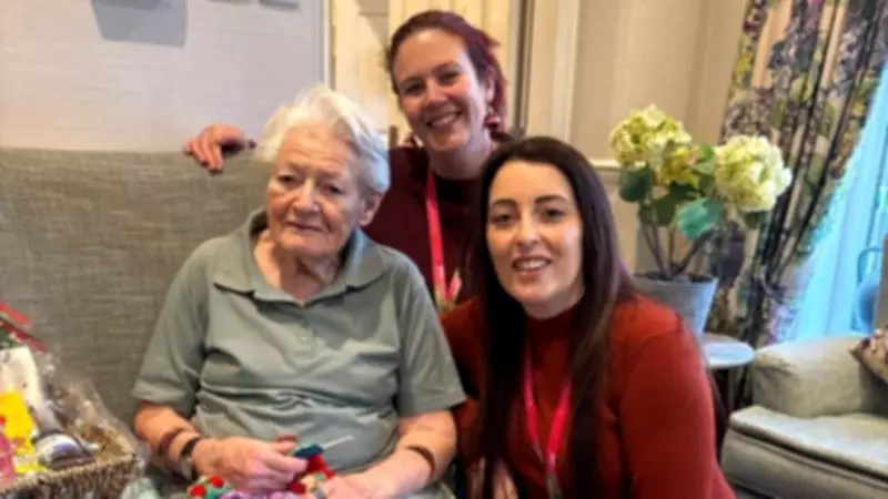 Blind Ilkley Resident Crochets 100th Baby Blanket for Bradford Hospital