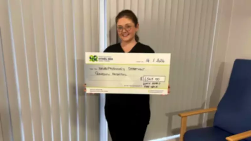 Clinical Physiologist's Fire Walk Raises Funds for Hospital Gaming Cart