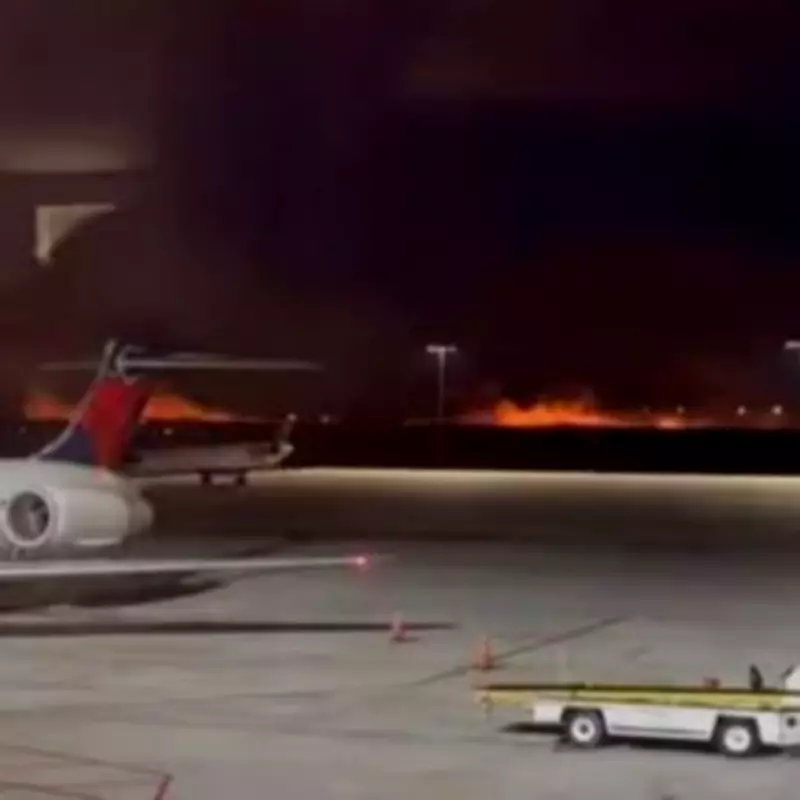 Delta Flight Engine Failure Sparks Grass Fire After Terrifying Takeoff Incident
