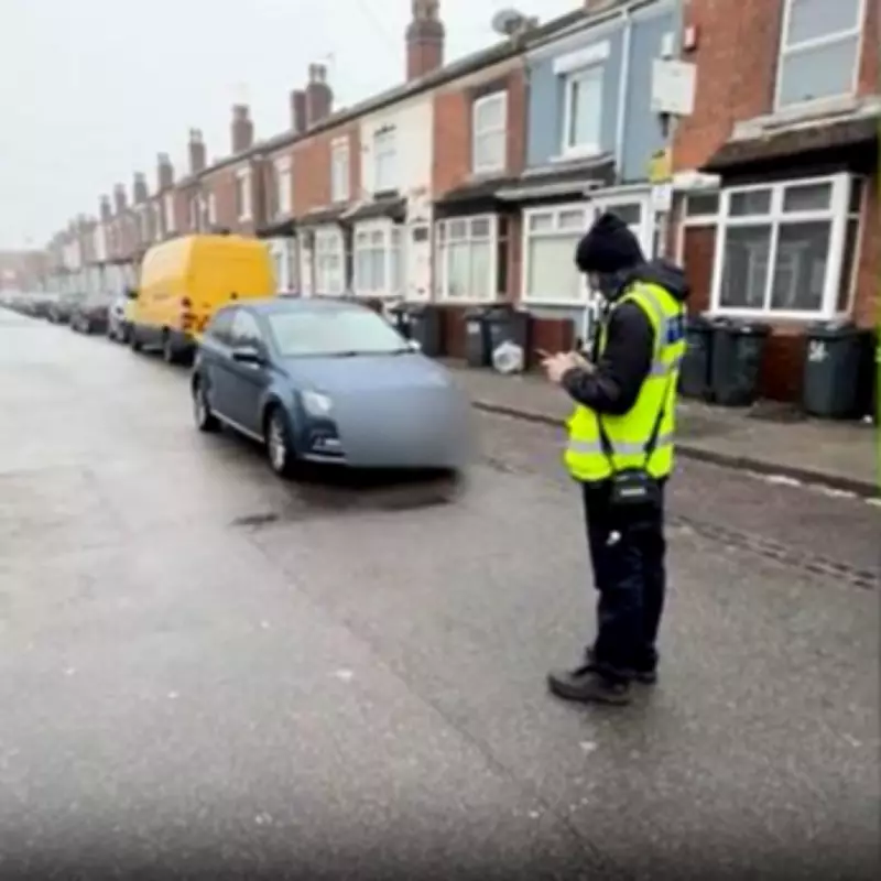 Double Parked Cars Stranded in Birmingham Roads Spark Police Crackdown