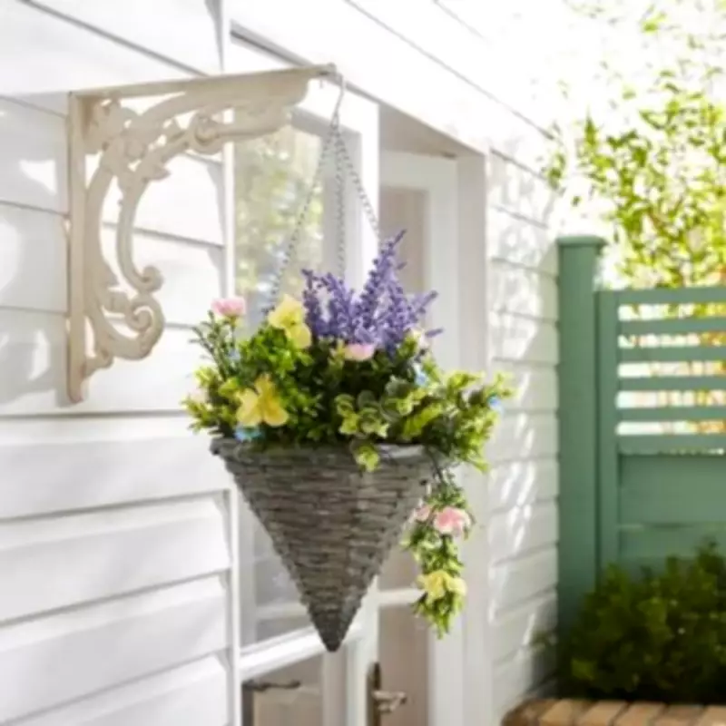 Dunelm's £20 Artificial Hanging Basket Brings Realistic Spring Colour to Gardens