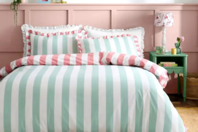 Dunelm's Striped Bedding Offers a Vibrant Spring Bedroom Refresh