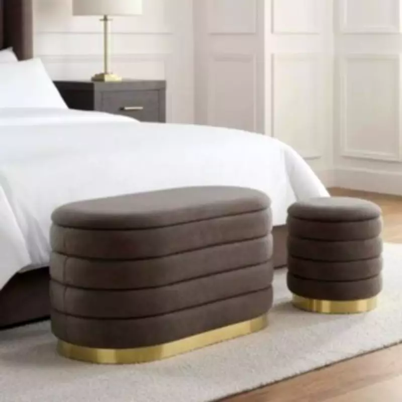 Dusk's Storage Ottoman and Stool Set Praised by Homeowners for Decluttering