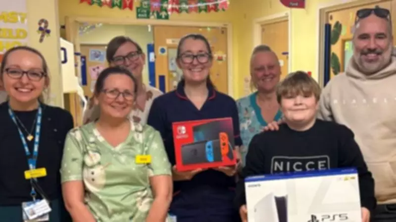 Former Burns Patient Seth, 10, Donates Gaming Consoles to Children's Ward