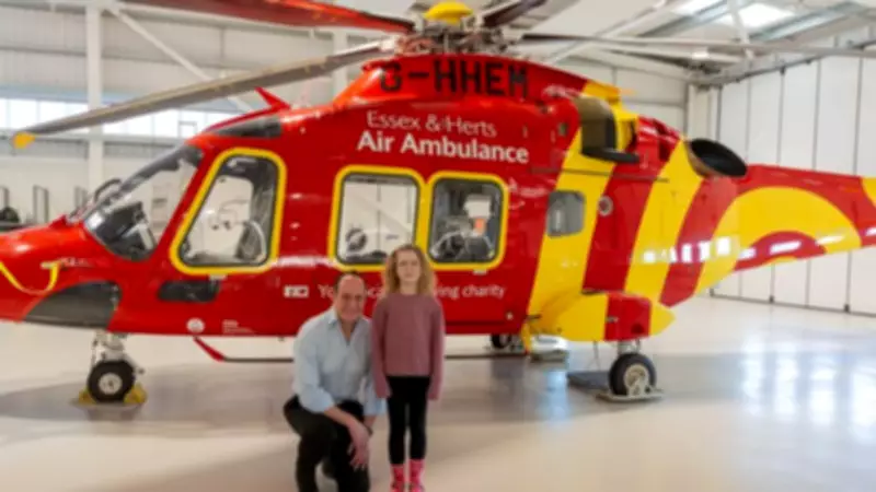 Girl Meets Air Ambulance Crew Who Saved Her Life After Choking Incident