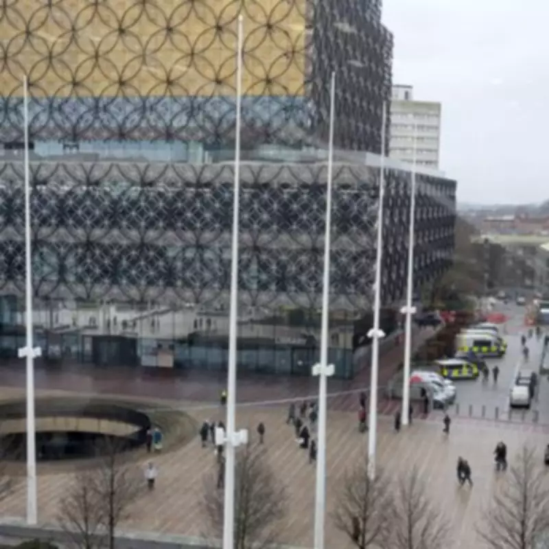 Major Emergency Services Response at Birmingham Library and Centenary Square