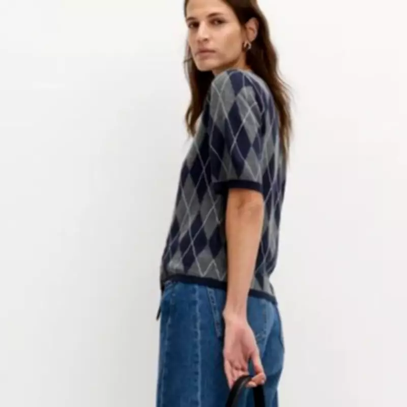 M&S Argyle Knitted Top Praised as 'Sharp and Elegant' by Fashion Fans