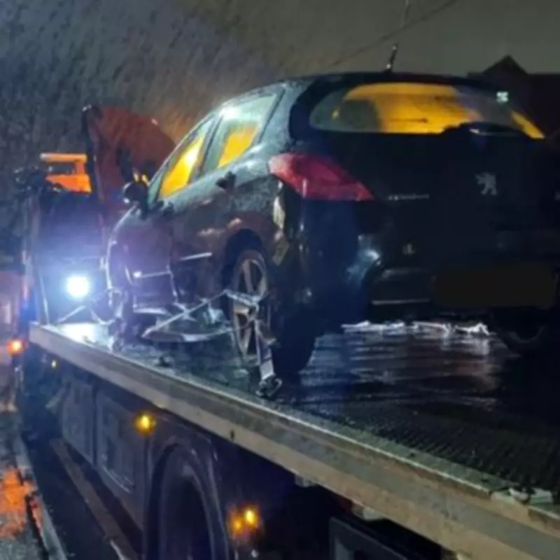 Peugeot Driver Arrested After Fleeing Police Into Dead End