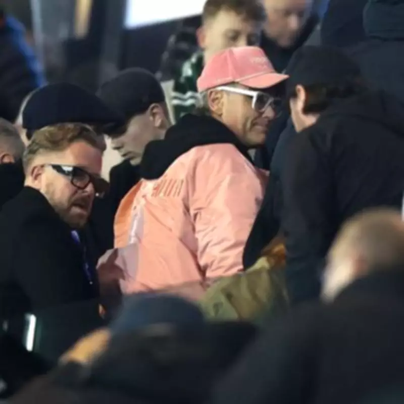 Robbie Williams Attends Birmingham City vs West Brom Championship Clash