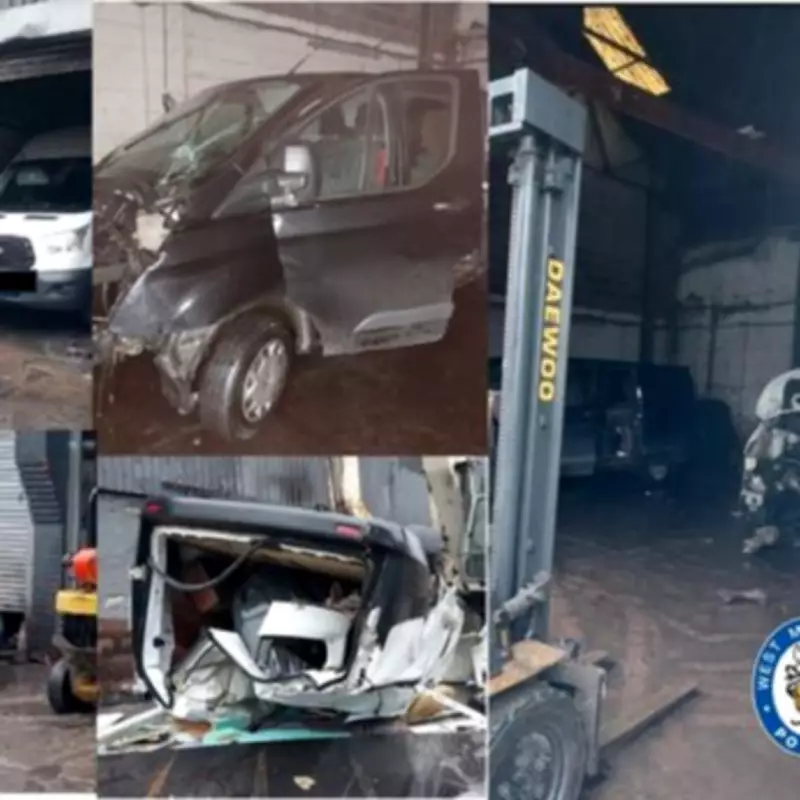 Six Stolen Cars Found in Black Country Lock-Up Being Stripped for Parts