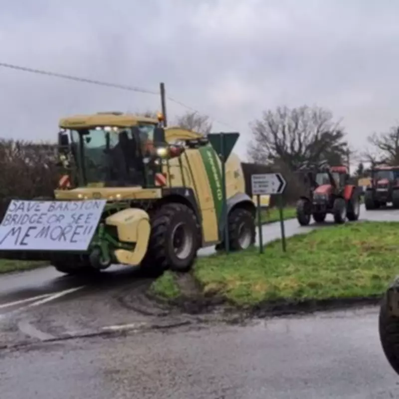 Solihull Farmers Stage Tractor Protest Against Historic Bridge Closure Threat