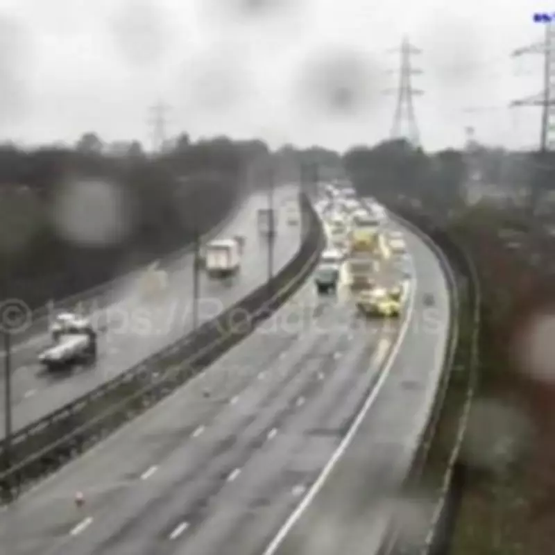Three Injured in M5 Motorway Crash Near Birmingham, Road Closed for Two Hours