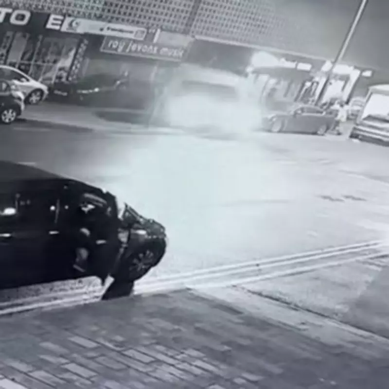 Van Reverses into Dudley Bar in Early Hours CCTV Incident