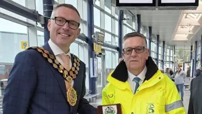Bridgend Town Council Honors Retiring Bus Station Manager After 42 Years