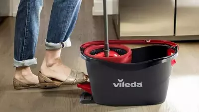 Vileda Turbo Mop: Effortless Floor Cleaning with Foot-Activated Wringer