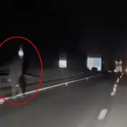 Dashcam Captures Slenderman-Like Figure on A69 Road in Early Hours