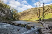 Dovedale Valley: Peak District Gem with Limestone Ravines Near Birmingham