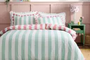 Dunelm's Striped Bedding Offers a Vibrant Spring Bedroom Refresh