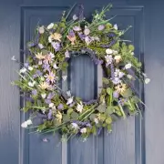 Homeowners Adore Dunelm's £32 Spring Floral Wreath for Door Decor