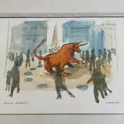 Original Bullring Bull Sketches Found Hidden Under Bed, Valued at Thousands