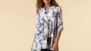 Roman's Floral Print Top Earns Rave Reviews as Versatile Wardrobe Essential