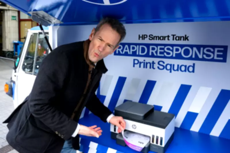 Alexander Armstrong Embraces 'Dad Mode' and HP's Print Squad in London