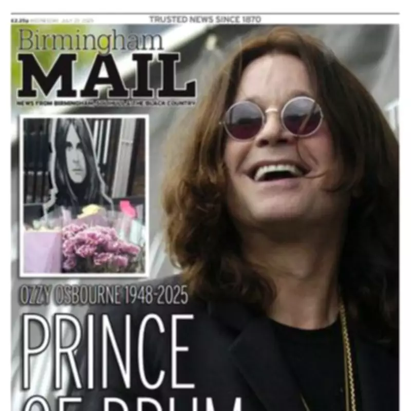 Birmingham Mail's Ozzy Osbourne Tribute Wins Front Page of the Year Award