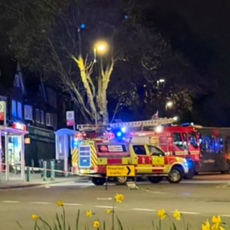 Birmingham Road Sealed Off After Bus Collision Leaves Car Overturned