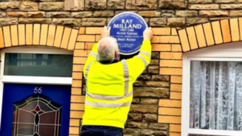 Blue Plaque Honors Neath's Oscar-Winning Actor Ray Milland on Dalton Road