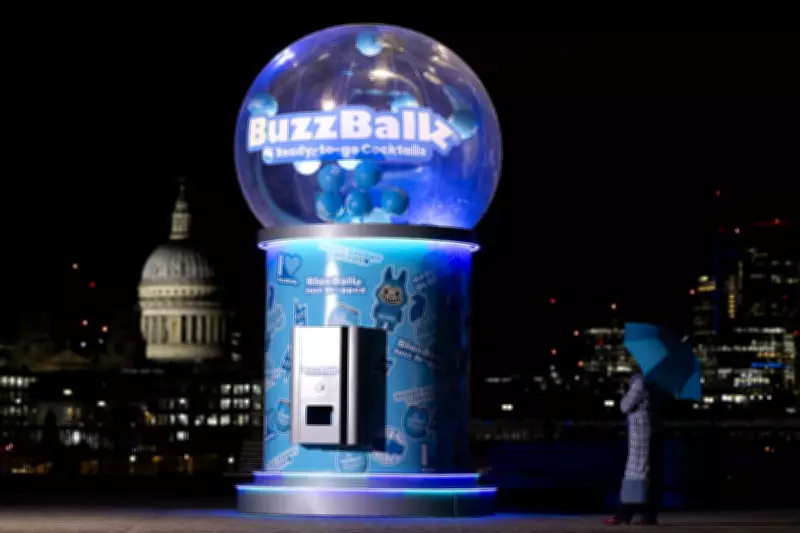BuzzBallz Unveils Giant Gacha Machine on Southbank for New Flavour Launch