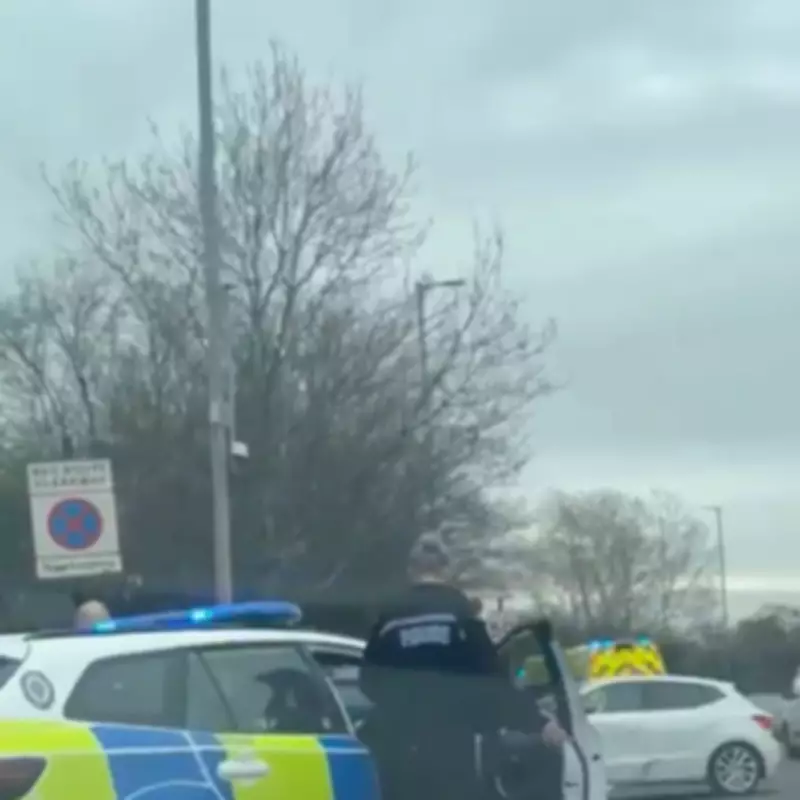 Emergency Services Respond to Crash Near Aldi in Willenhall