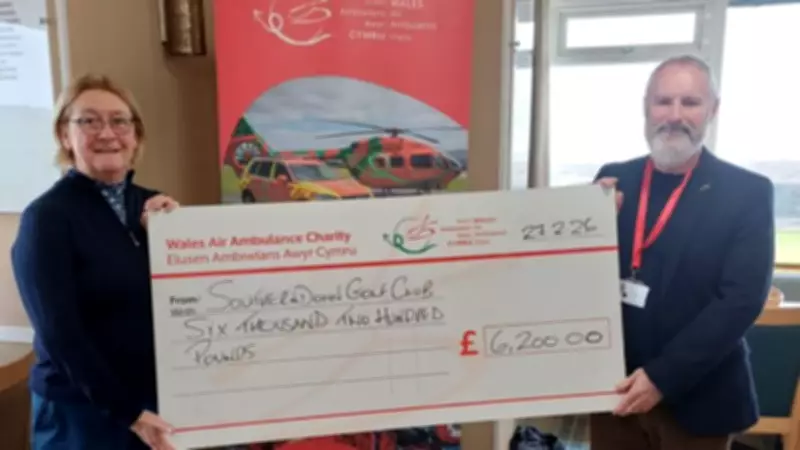 Ex-Health Manager Raises £6,200 for Wales Air Ambulance via Golf Club