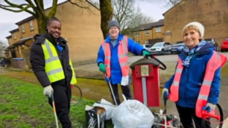 Hyndburn Blooms with Purple Crocuses for Polio Eradication Campaign