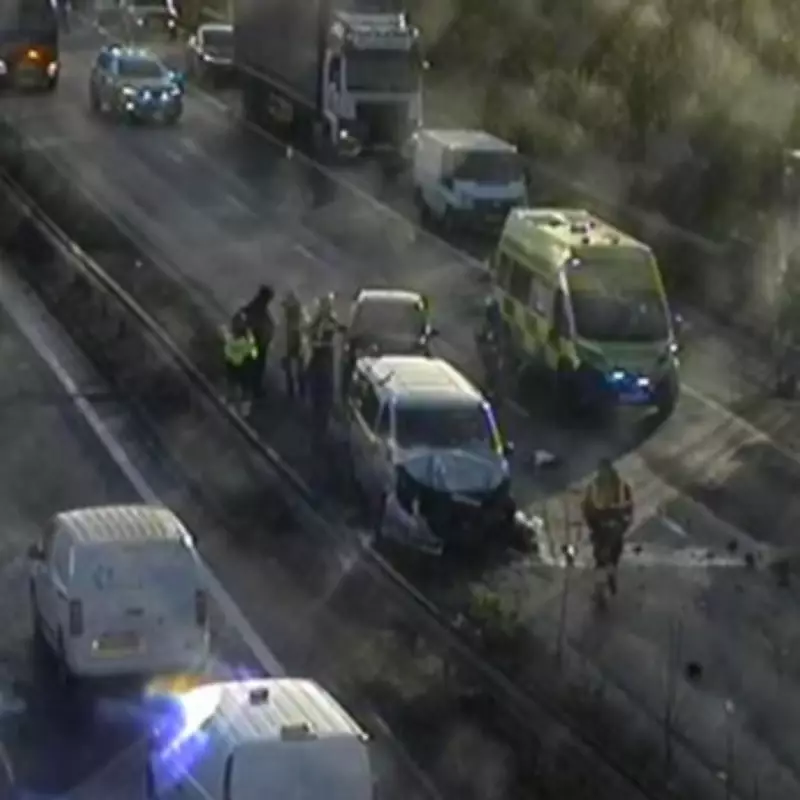 Major M42 Crash Near Tamworth Causes Severe Rush-Hour Delays and Lane Closures