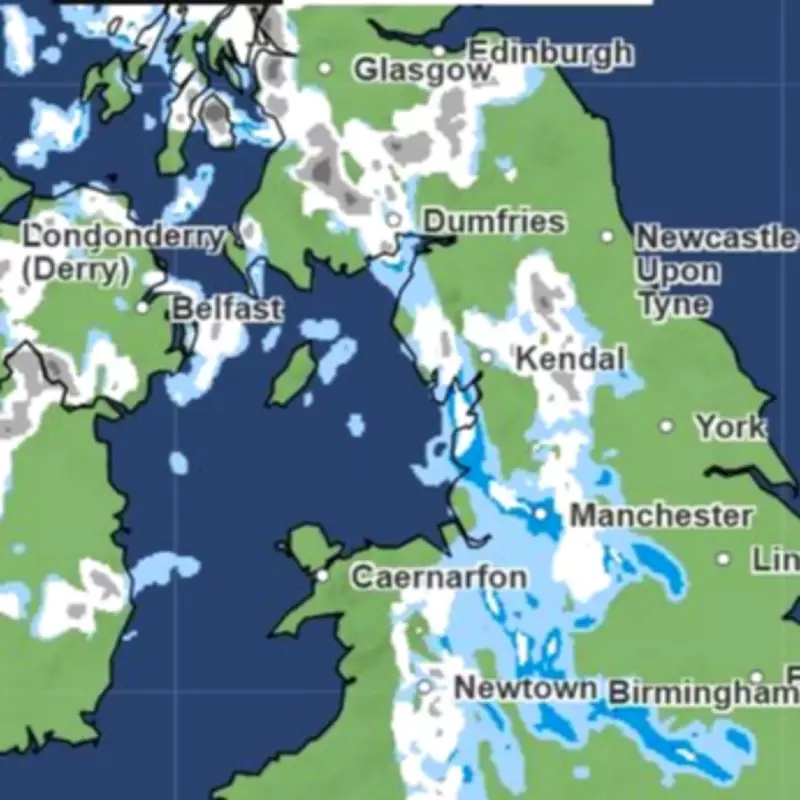 Met Office Snow Map Reveals Widespread Flurries Across England Tomorrow