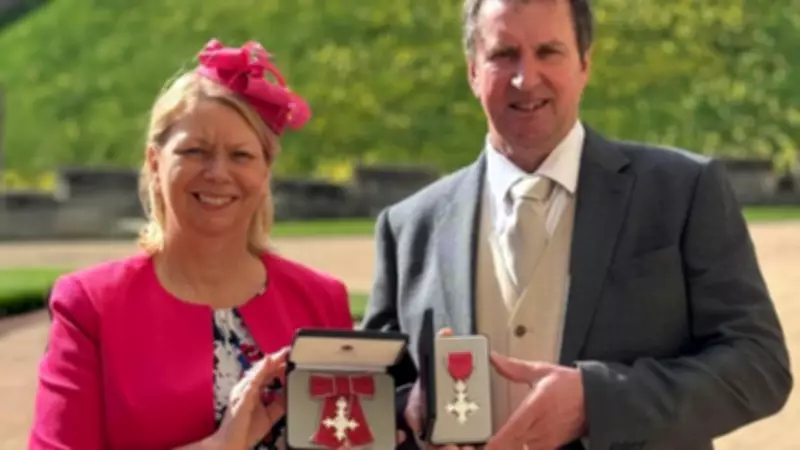 Mountain Rescue Volunteers Becky and Iain Ashcroft Awarded MBEs at Windsor Castle