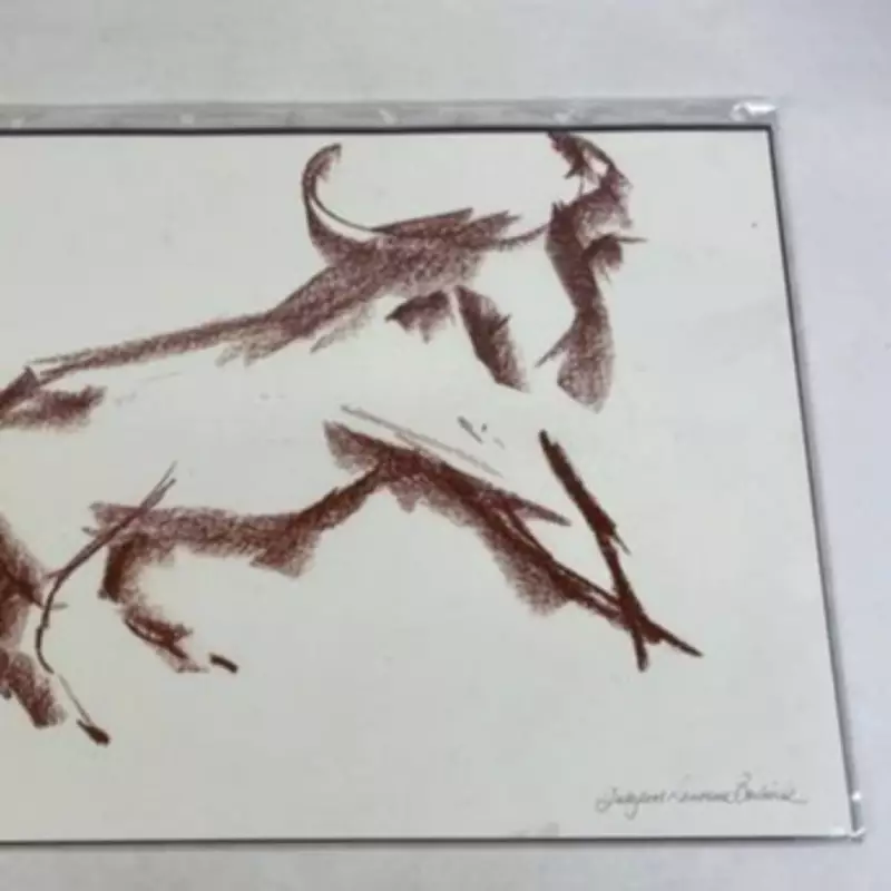 Original Birmingham Bull Statue Sketches Found Under Bed Sell for £3,380