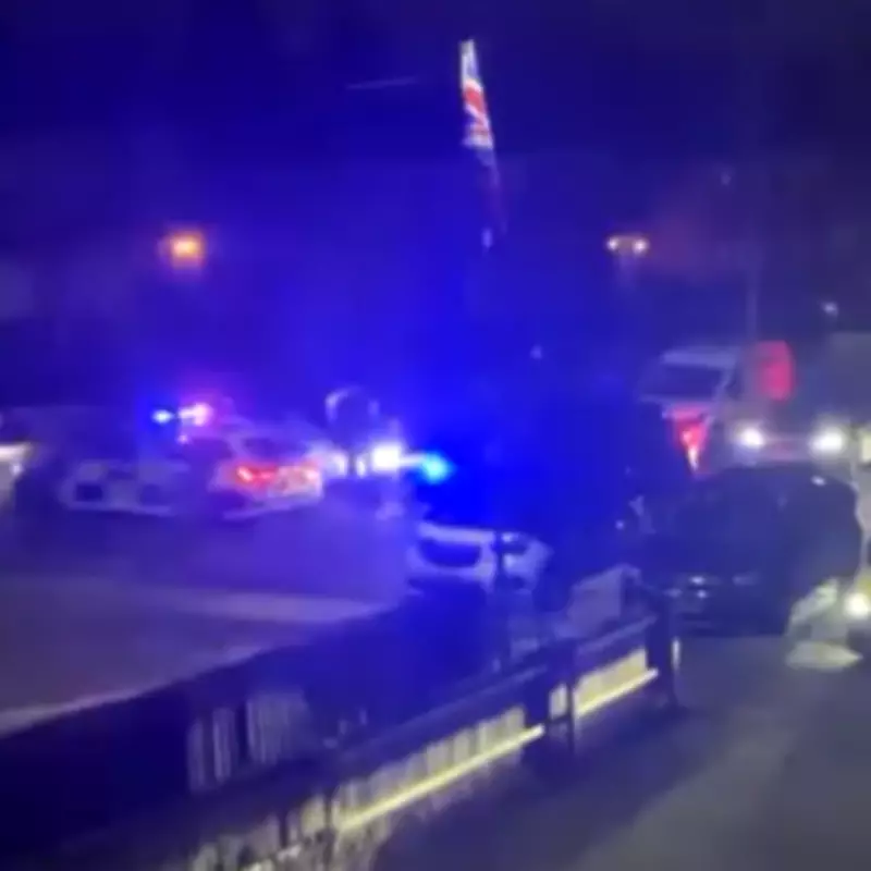 Police Helicopter Aids Dramatic Chase Ending in Birmingham Cul-de-Sac