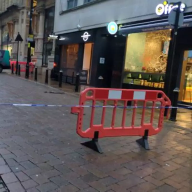 Police Seal Off Birmingham City Centre Street After Flagpole Incident