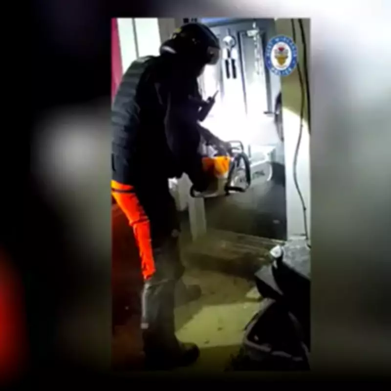 Police Use Chainsaw to Breach Door in Dramatic Dudley Drugs Raid