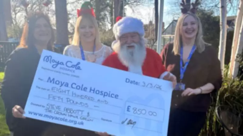 Santa's Gift: £900 Raised for Moya Cole Hospice After Personal Loss
