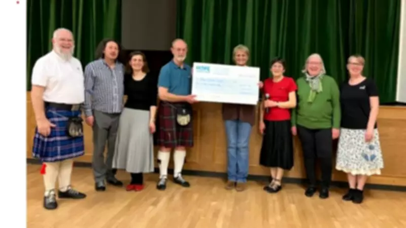 Scottish Dancers Raise £600 for Cancer Charity with Festive Fundraiser