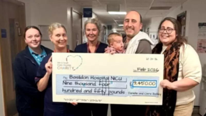 Thurrock Couple Donates £9,450 to Basildon Hospital for Premature Baby Care